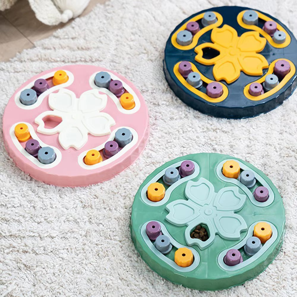 🐾 Interactive Cat Puzzle Toy & Slow Feeder – Non-Slip Training Bowl for Cats & Dogs