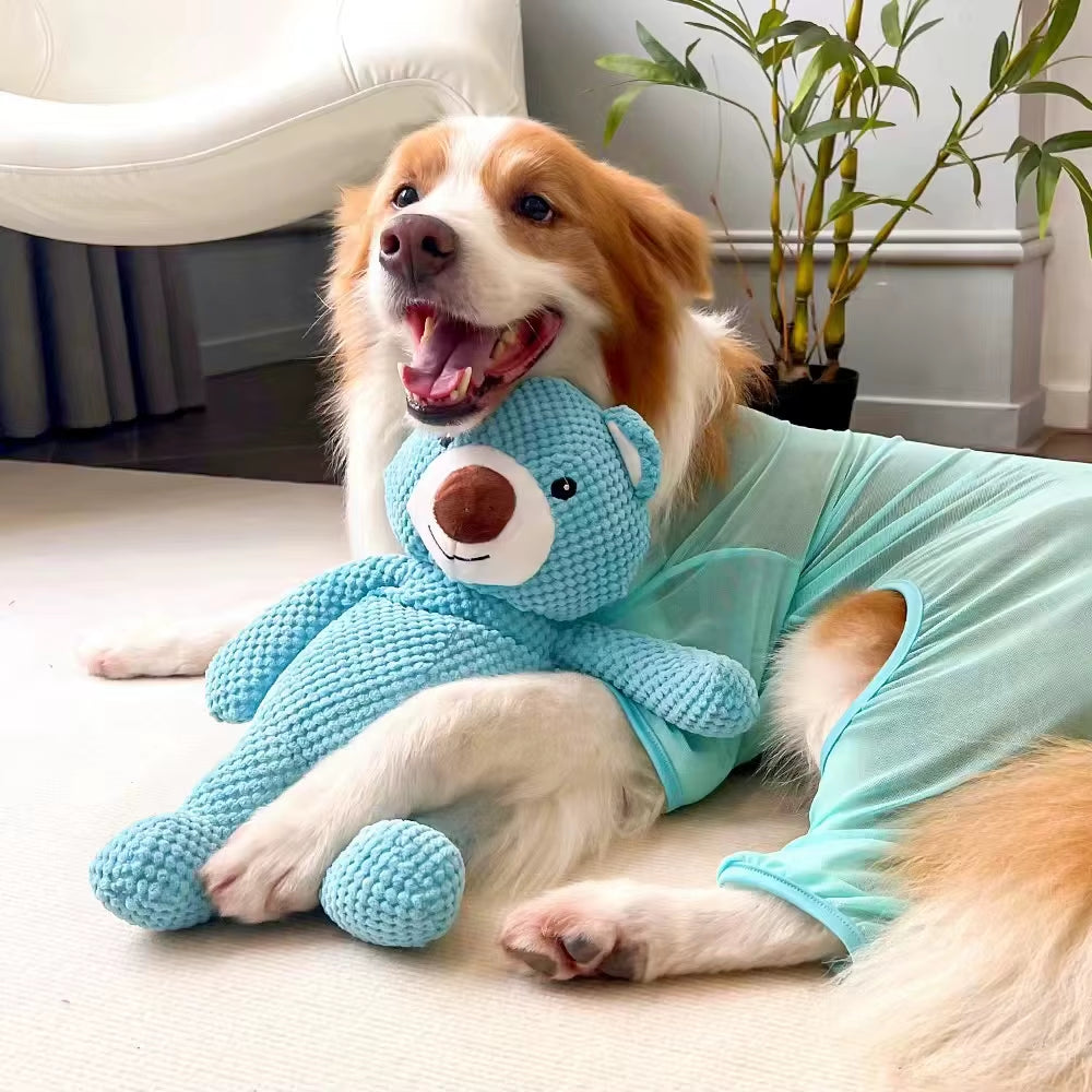 Large Squeaky Plush Dog Toy – Soft Chew Toy for Puppies & Big Dogs 🐶🎾