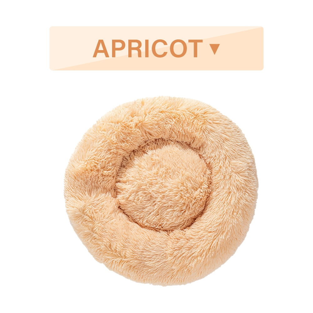 🐾 Luxury Plush Donut Dog Bed – Ultra-Soft, Calming Pet Cushion for Dogs & Cats