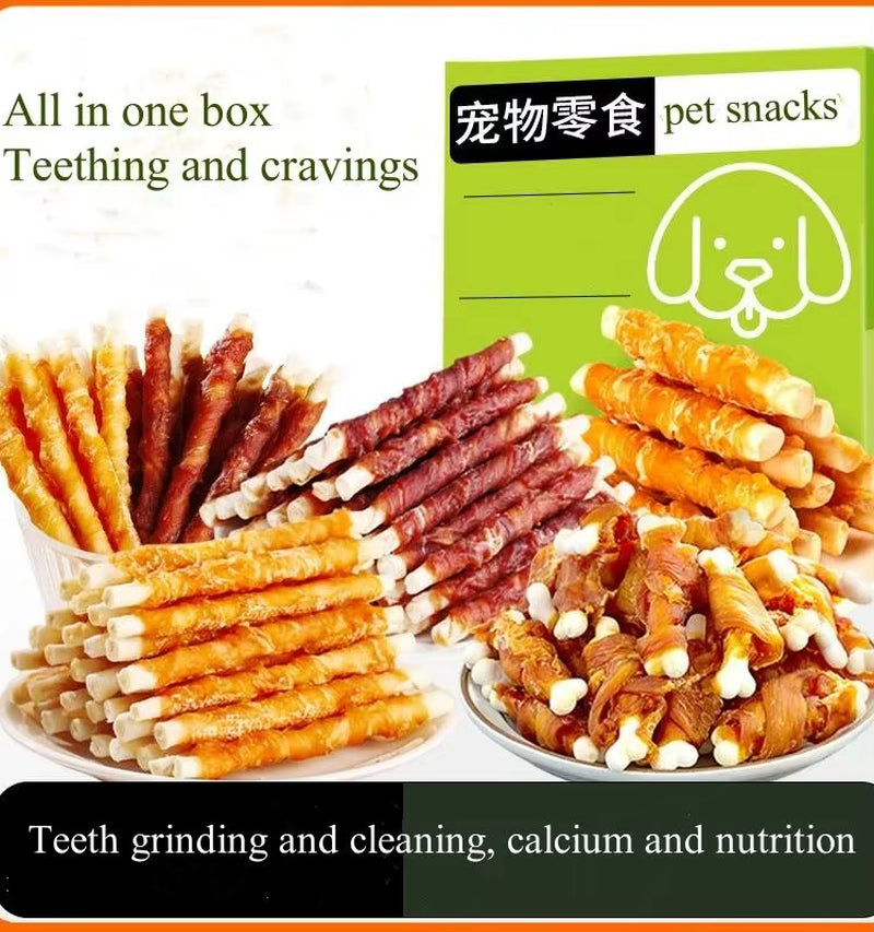 🐾 Multi-Pack Dog Snack Variety Set – High-Protein, Low-Fat Treats for Healthy Teeth & Training Rewards
