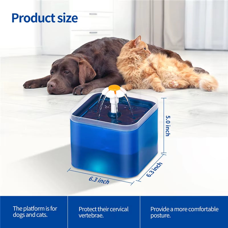 🚰 2L Automatic Pet Water Fountain – Fresh & Filtered Hydration for Cats & Dogs
