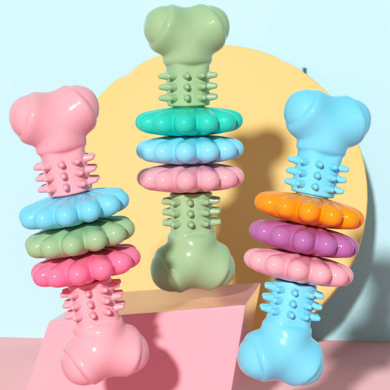 Indestructible TPR Dog Bone Chew Toy – The Ultimate Dental Care & Teething Solution for Your Dog! 🦴🐶