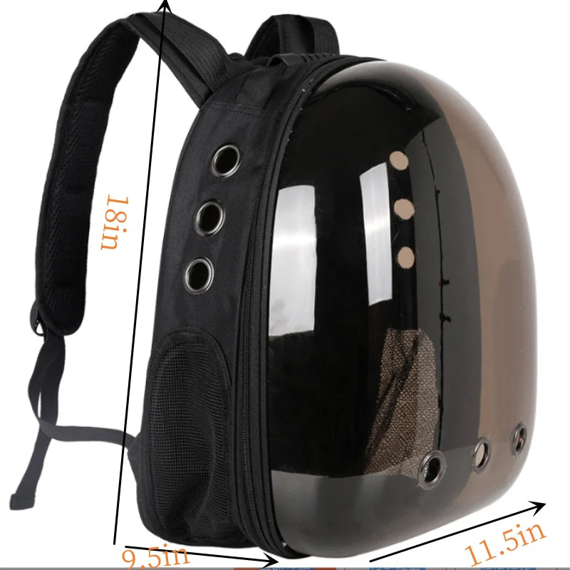 Portable Transparent Space Capsule Cat Carrier & Pet Backpack – The Ultimate Travel Solution for Your Feline Companion! 🚀🐾