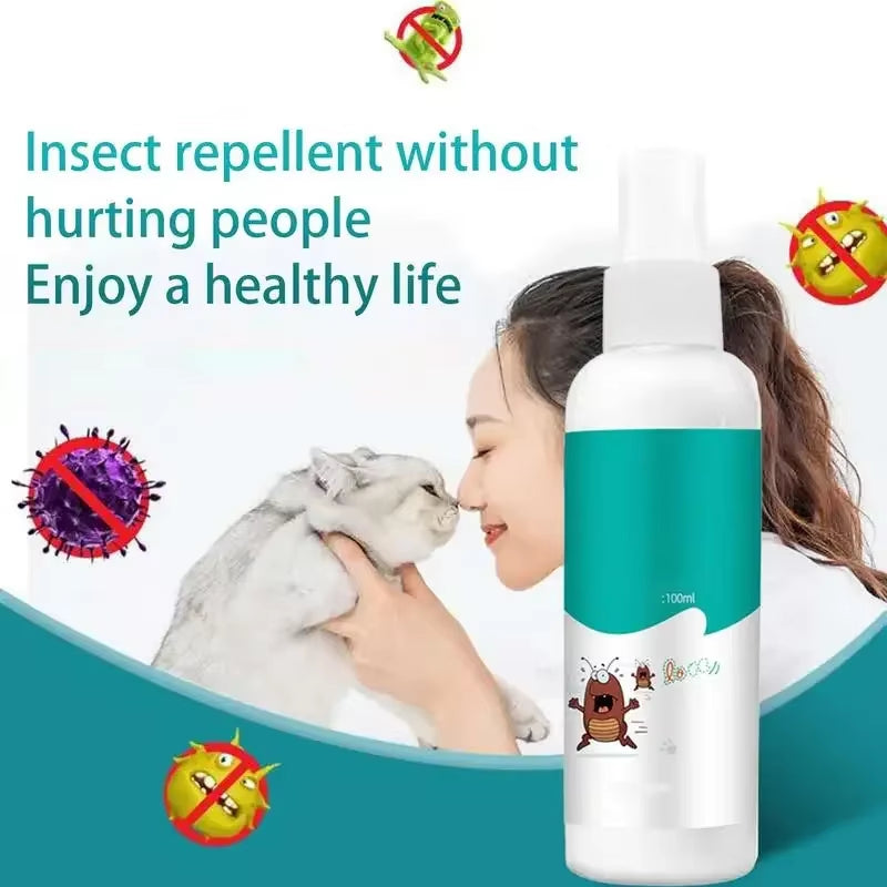 Fast-Acting Flea & Tick Spray for Dogs & Cats – 100ml Safe & Effective Pest Control