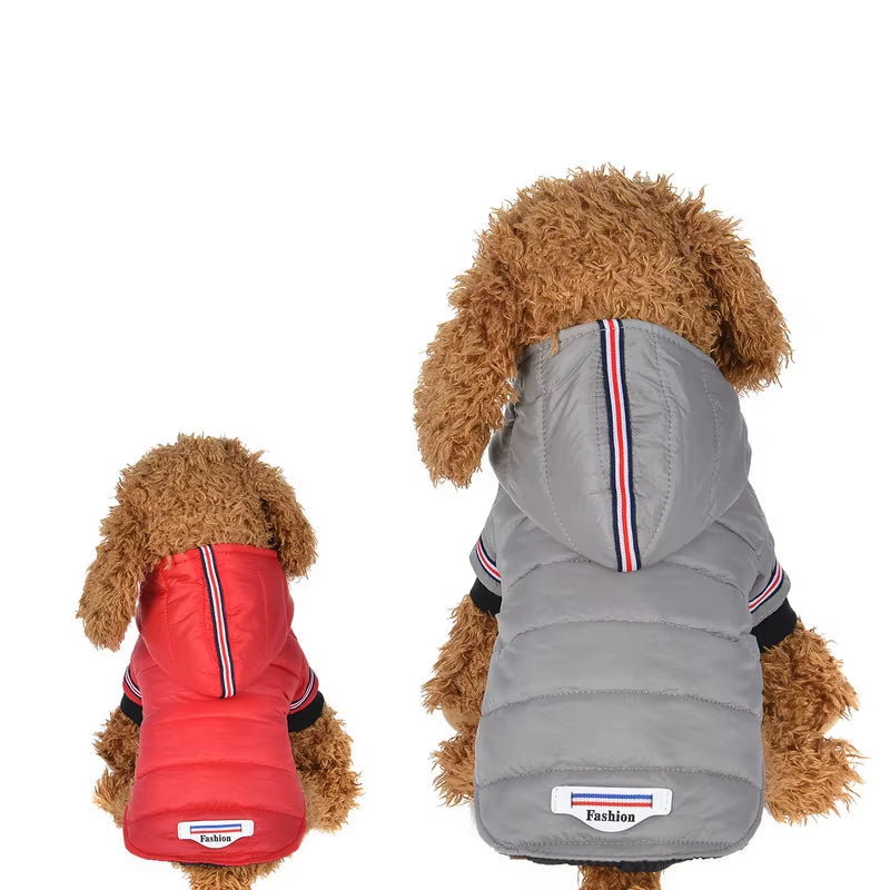 🐾 Winter Warm Dog Coat – Cozy Hoodie Jacket for Small Dogs & Cats