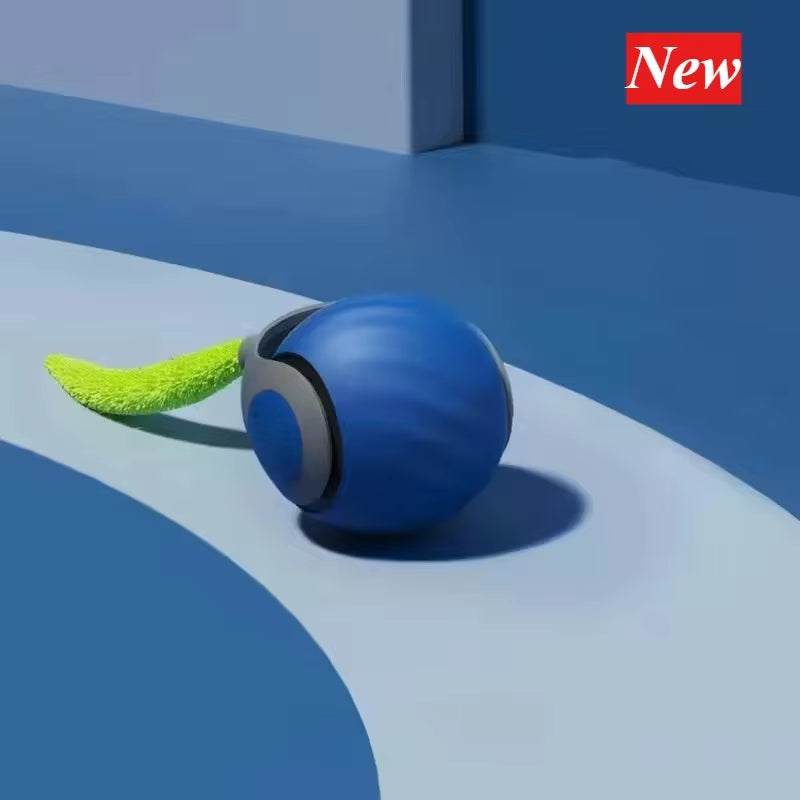 🐾 Smart Electric Cat Toy Ball – Interactive Feather Teaser with Automatic Rolling & Intelligent Motion