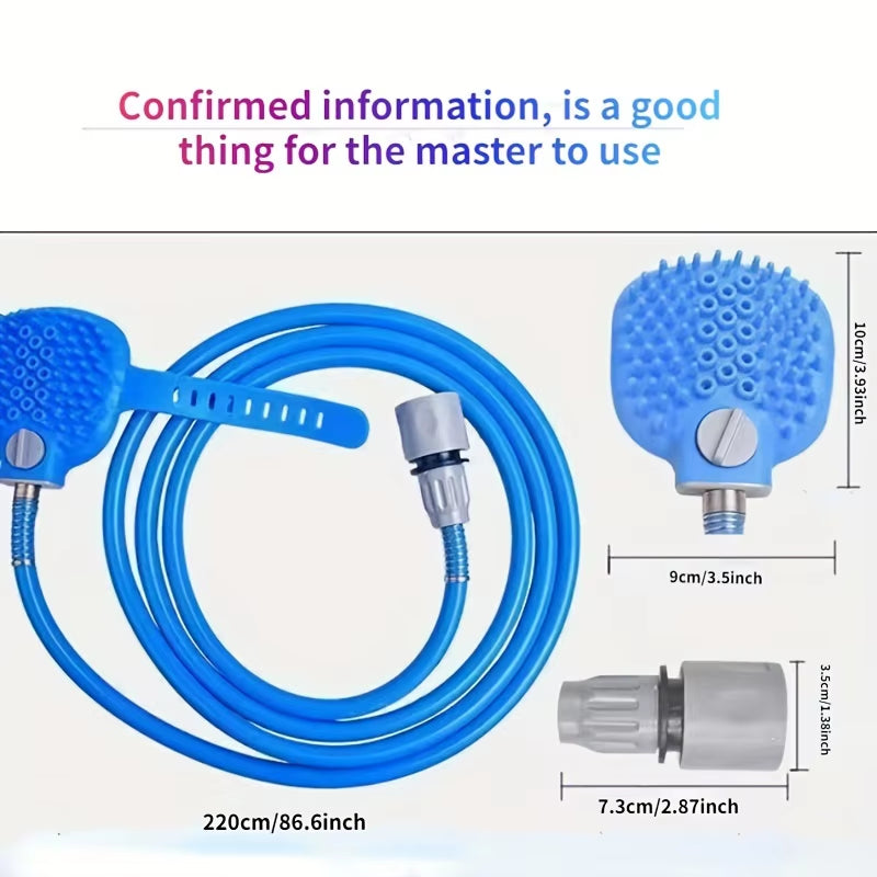 2-in-1 Pet Shower Nozzle & Massage Tool – Indoor & Outdoor Use 🚿🐾