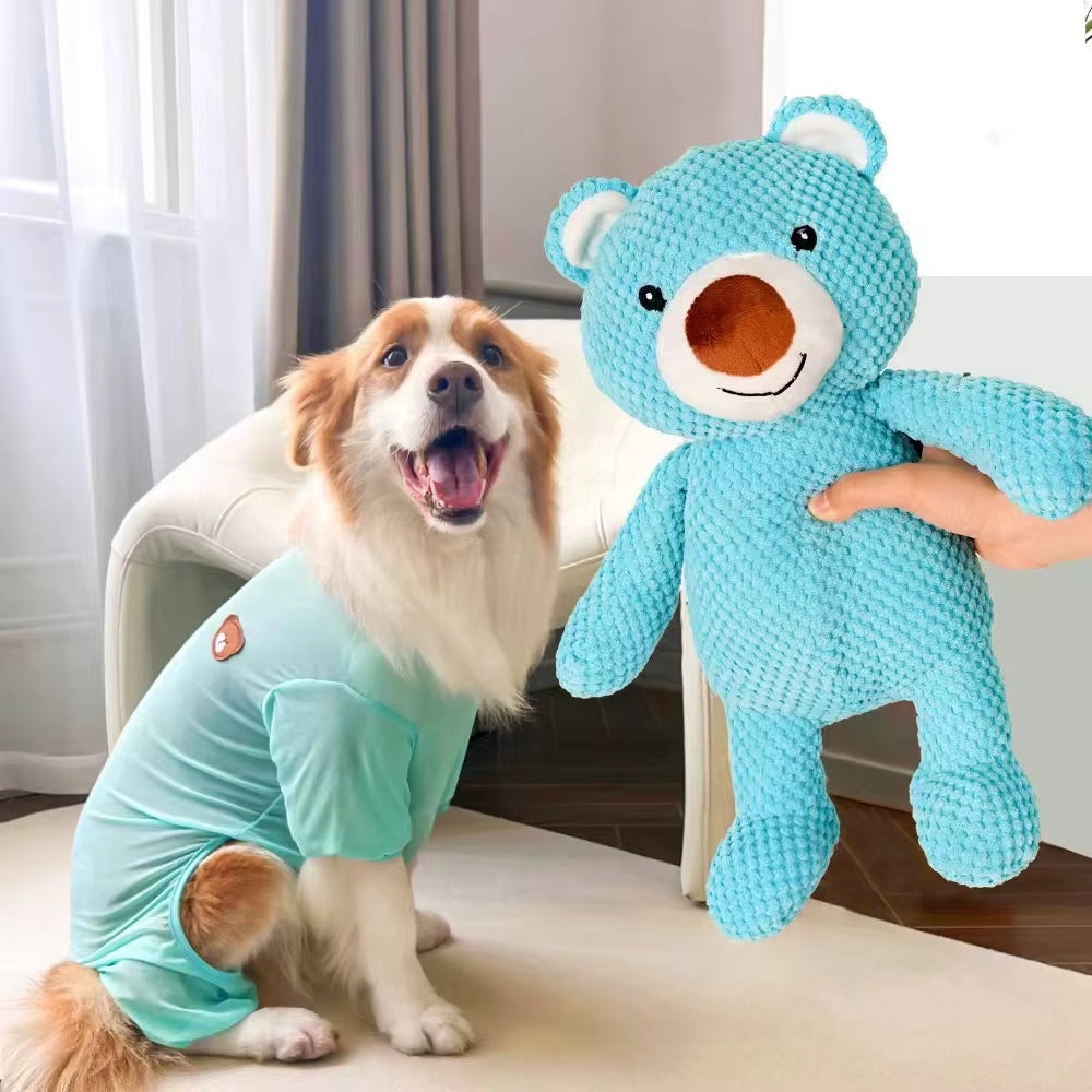 Large Squeaky Plush Dog Toy – Soft Chew Toy for Puppies & Big Dogs 🐶🎾
