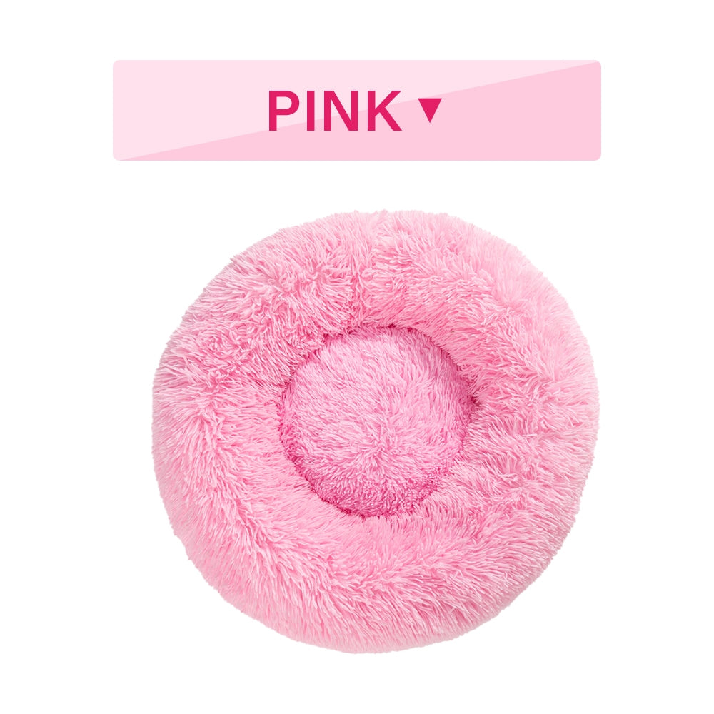 🐾 Luxury Plush Donut Dog Bed – Ultra-Soft, Calming Pet Cushion for Dogs & Cats