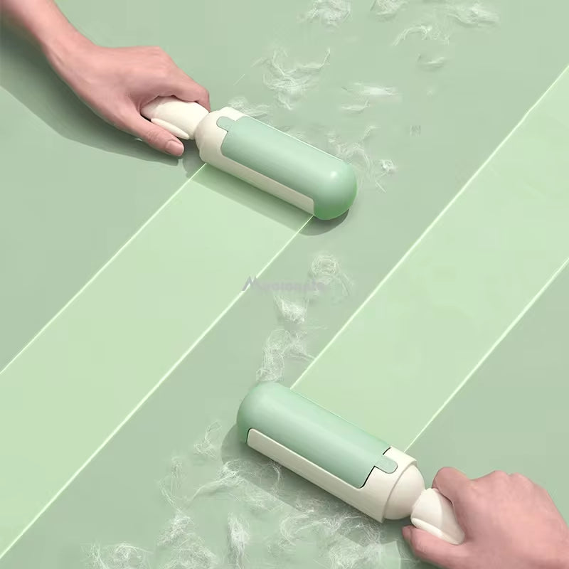 Electrostatic Pet Grooming Brush with Self-Cleaning Lint Roller – The Ultimate Solution for Pet Hair Removal! 🐾