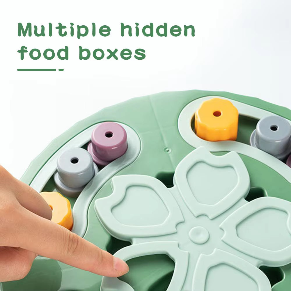 🐾 Interactive Cat Puzzle Toy & Slow Feeder – Non-Slip Training Bowl for Cats & Dogs