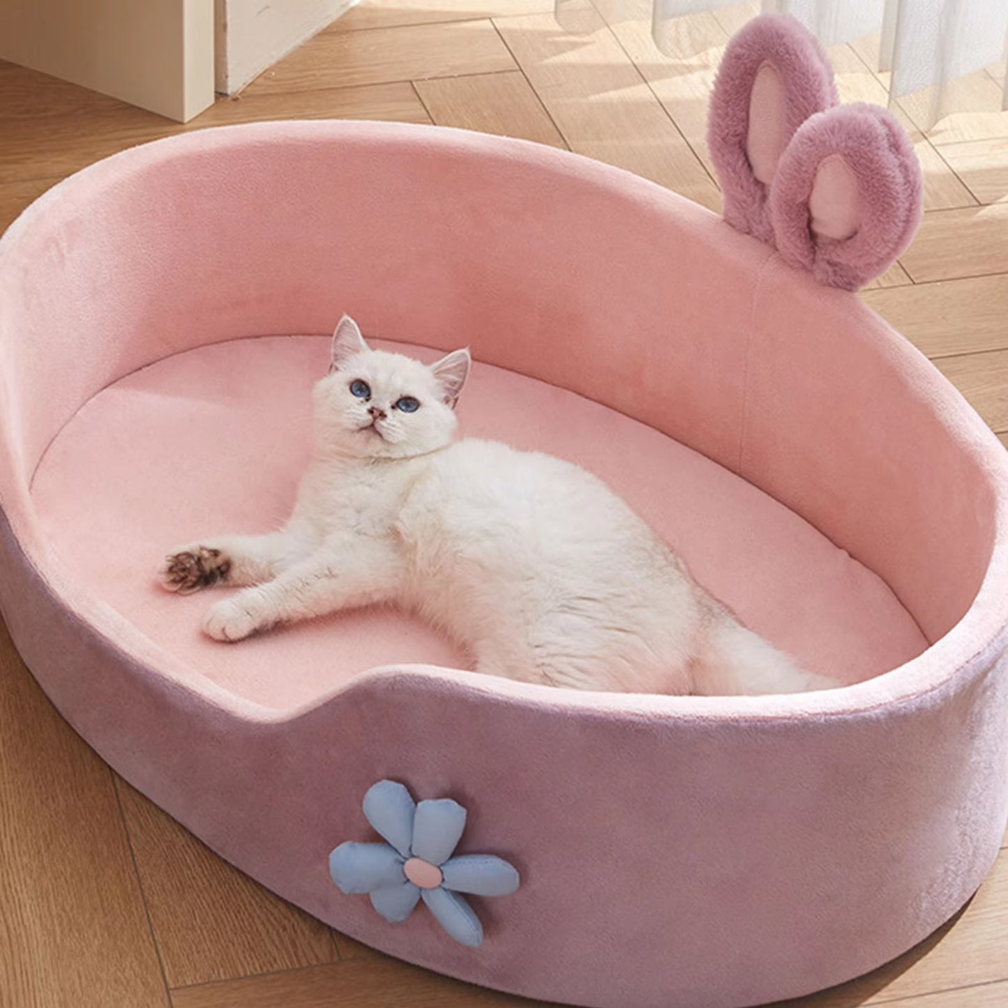 🐾 Versatile Detachable & Washable Pet Bed – Cozy All-Season Sleeping Solution for Dogs & Cats