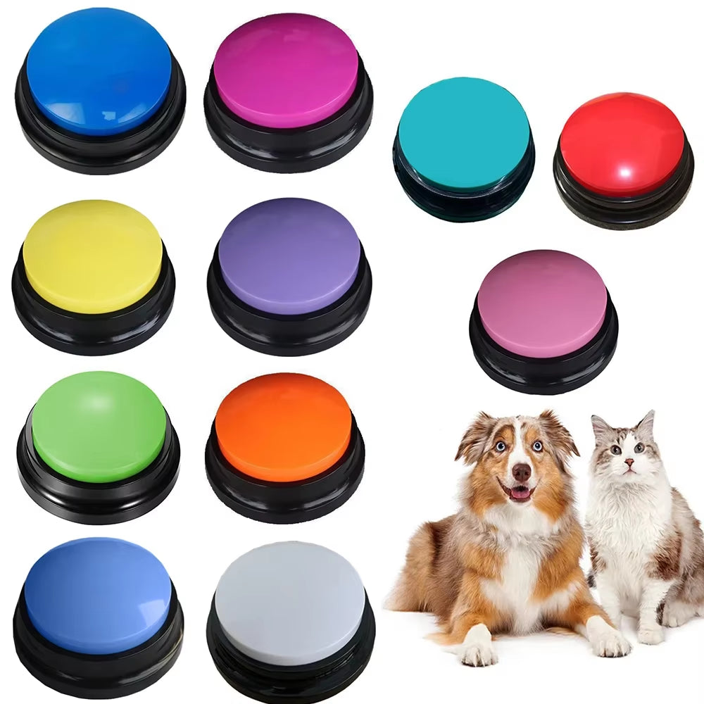 🐾 Funny Recordable Dog Talking Buttons – Interactive Communication Training Toy for Pet