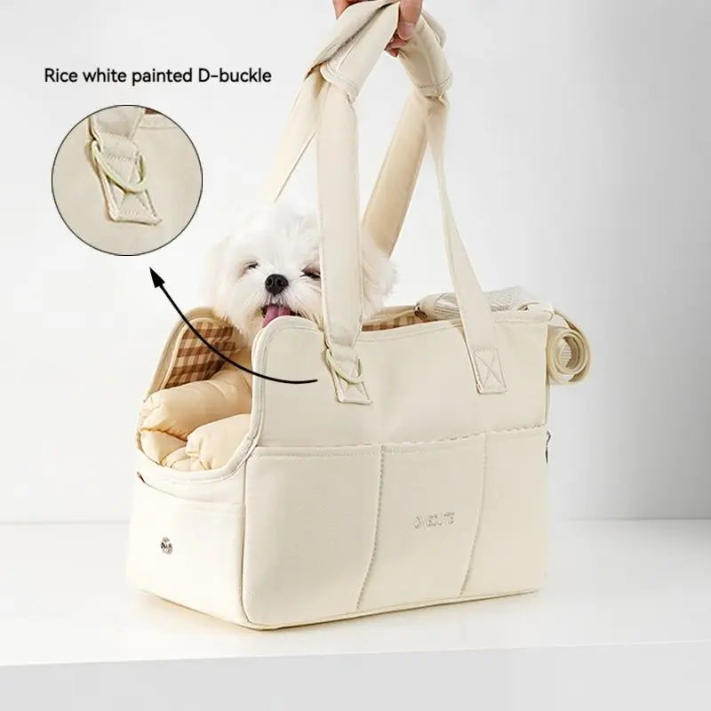 🐾 Portable Dog & Cat Shoulder Handbag – Stylish & Comfortable Pet Carrier for Small Dogs
