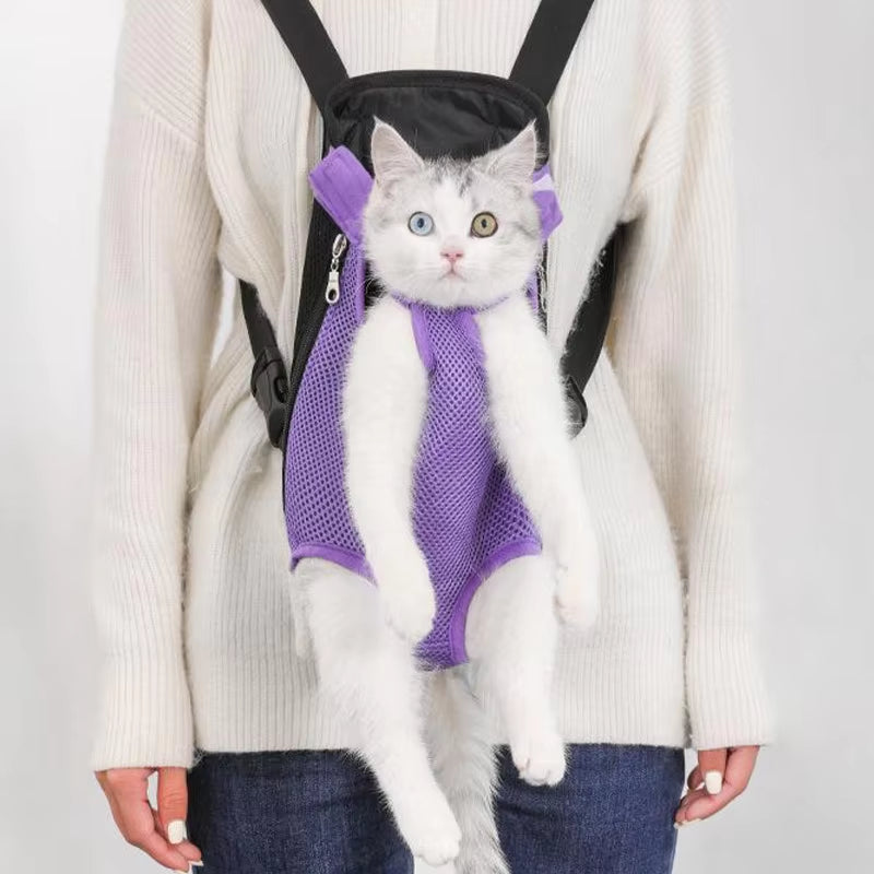 Adjustable Cat Carrier Backpack – Portable & Comfortable Pet Travel Bag for Outdoor Adventures 🎒🐱🐶