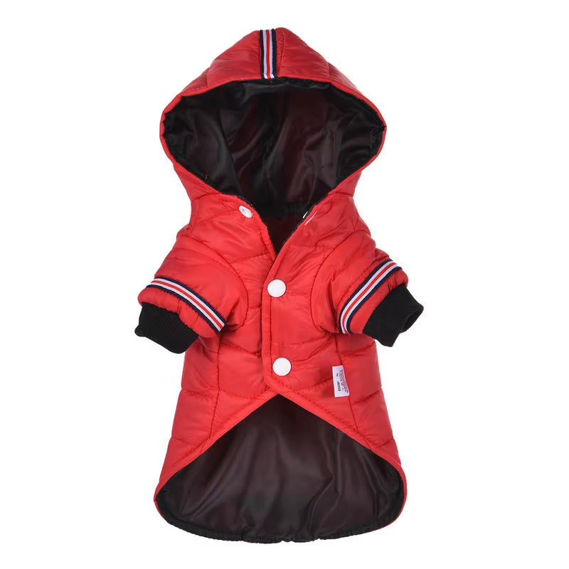 🐾 Winter Warm Dog Coat – Cozy Hoodie Jacket for Small Dogs & Cats