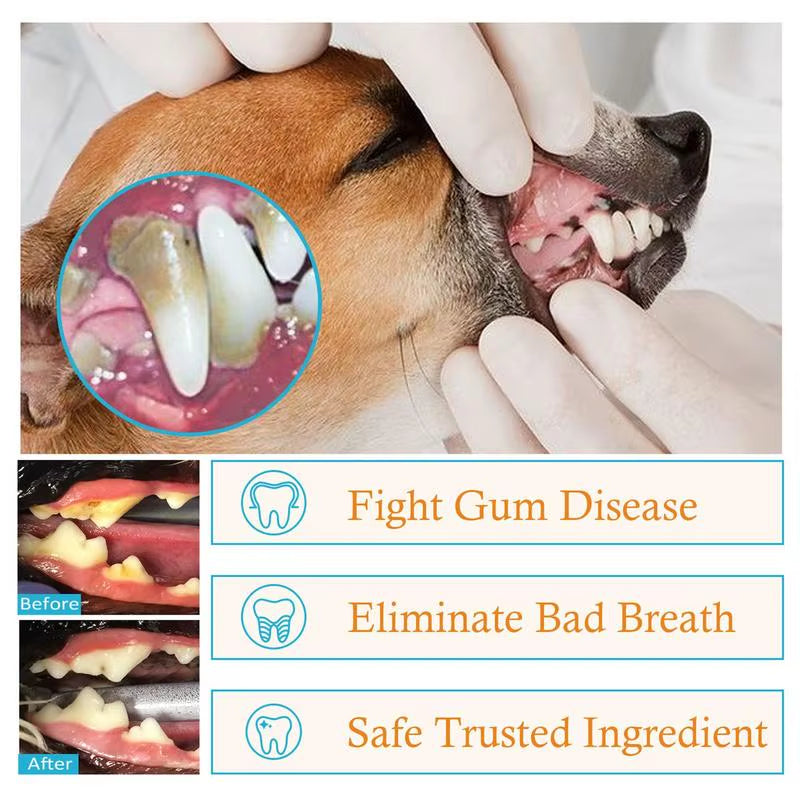 🐾 Pet Teeth Cleaning Finger Wipes – Easy Oral Hygiene for Dogs & Cats