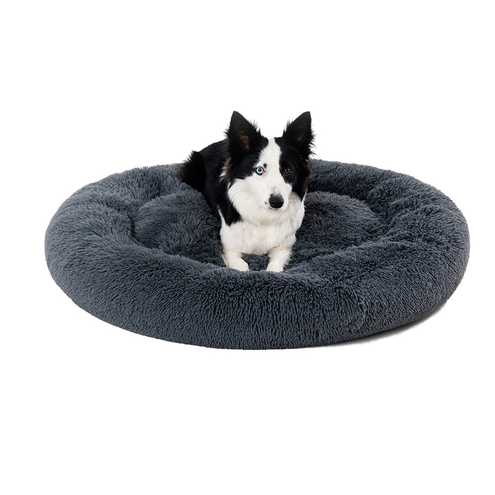 🐾 Luxury Plush Donut Dog Bed – Ultra-Soft, Calming Pet Cushion for Dogs & Cats