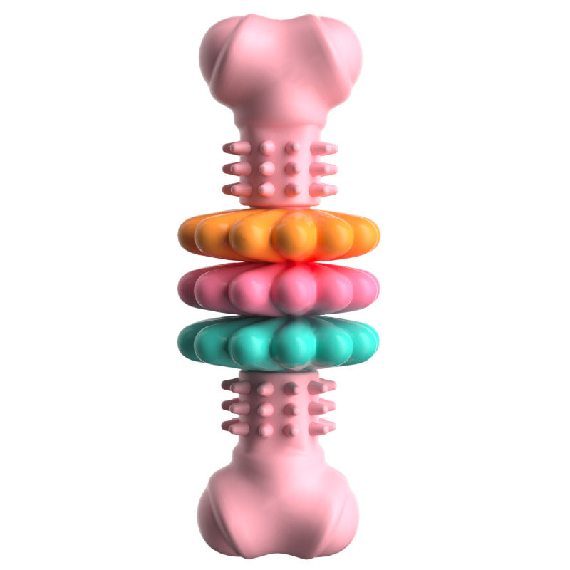 Indestructible TPR Dog Bone Chew Toy – The Ultimate Dental Care & Teething Solution for Your Dog! 🦴🐶