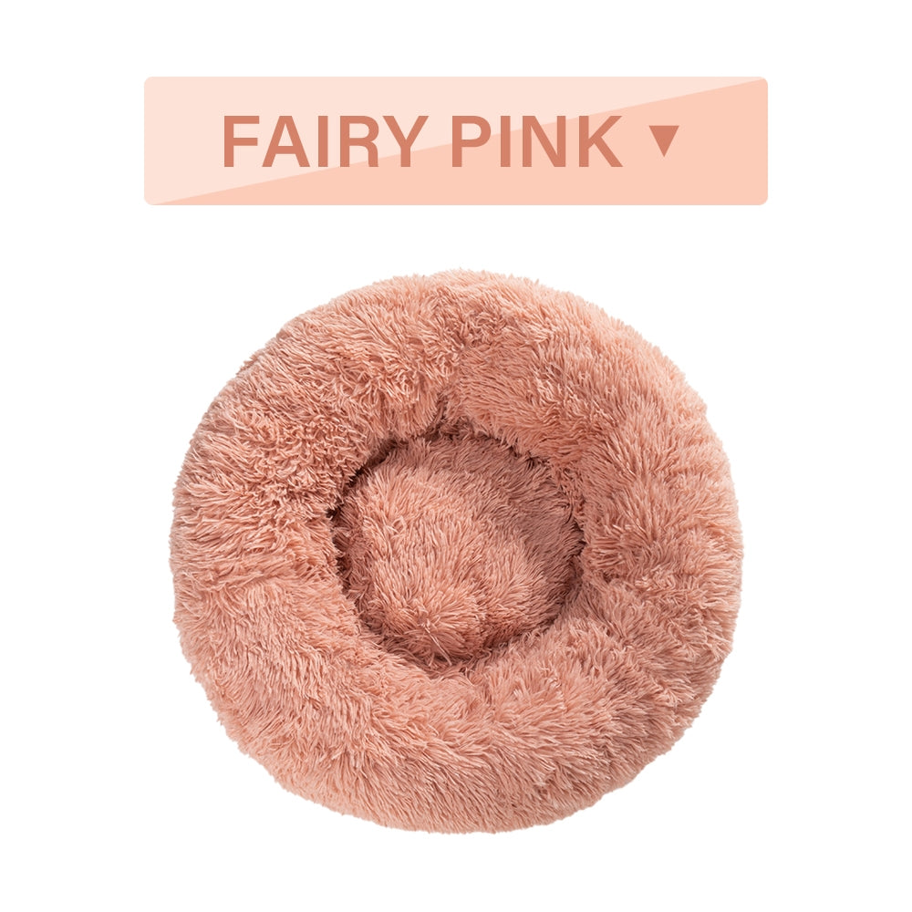 🐾 Luxury Plush Donut Dog Bed – Ultra-Soft, Calming Pet Cushion for Dogs & Cats