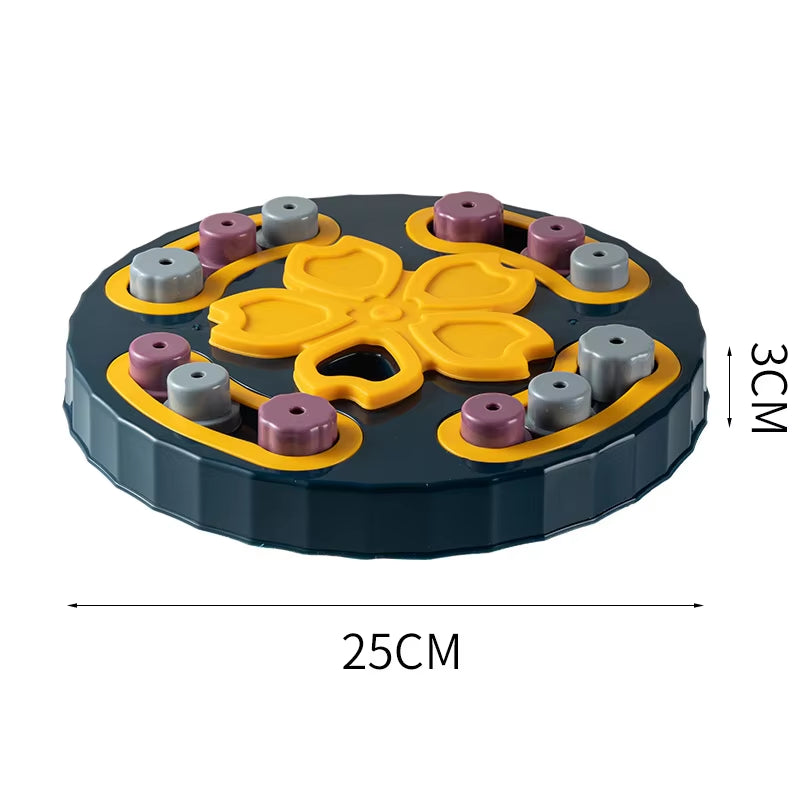 🐾 Interactive Cat Puzzle Toy & Slow Feeder – Non-Slip Training Bowl for Cats & Dogs