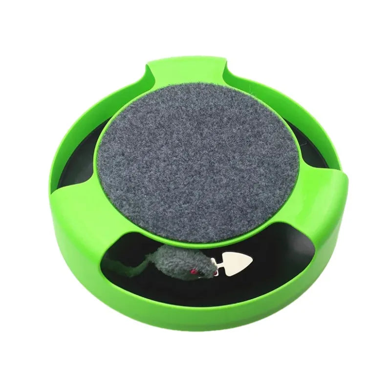 Interactive Cat Toy Turntable Roller Mouse – Fun & Smart Playtime for Happy Cats! 🐾🎾🐭