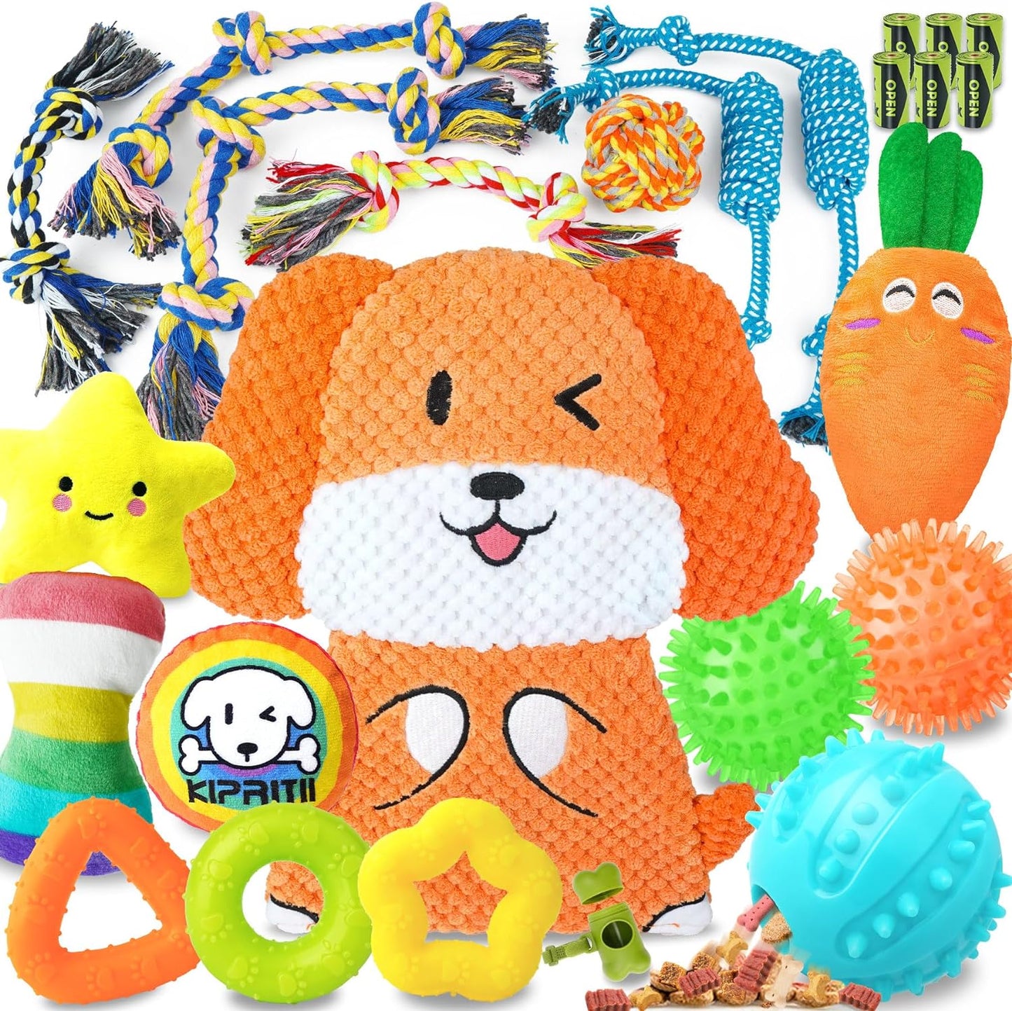 🐶 25-Pack Puppy Dog Toy Set – The Ultimate Chew, Teething & Play Bundle!