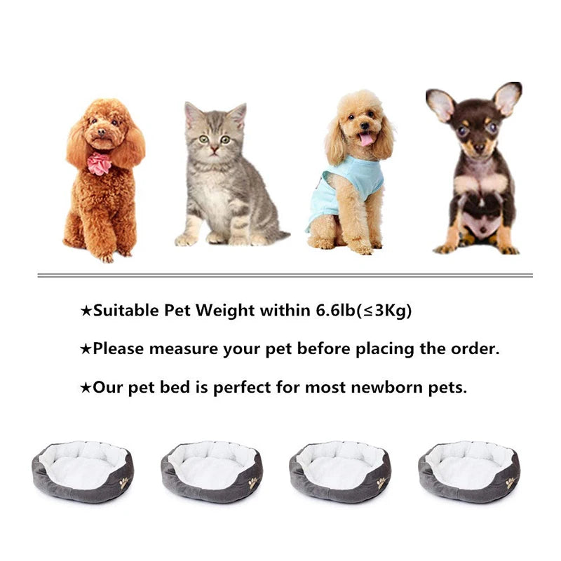 🐾 Premium Thickened PP Cotton Dog & Cat Cave Bed – Cozy & Secure Sleeping Sofa for Small Pets
