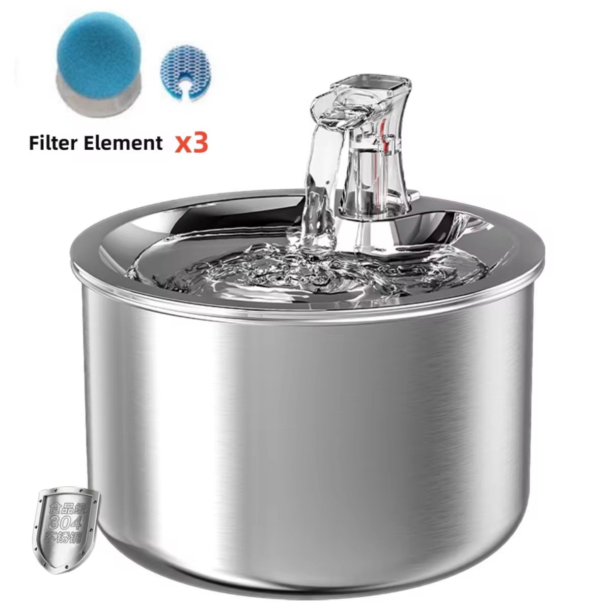 Intelligent Stainless Steel Automatic Cat Water Fountain – 3.2L Ultra-Quiet Hydration System for Cats & Dogs 🐾💦