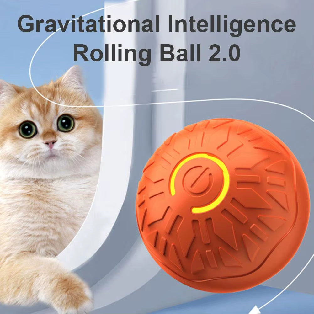 🐾 Electronic Interactive Dog Toy Ball – Smart USB Rechargeable Moving & Bouncing Pet Toy for Dogs & Cats