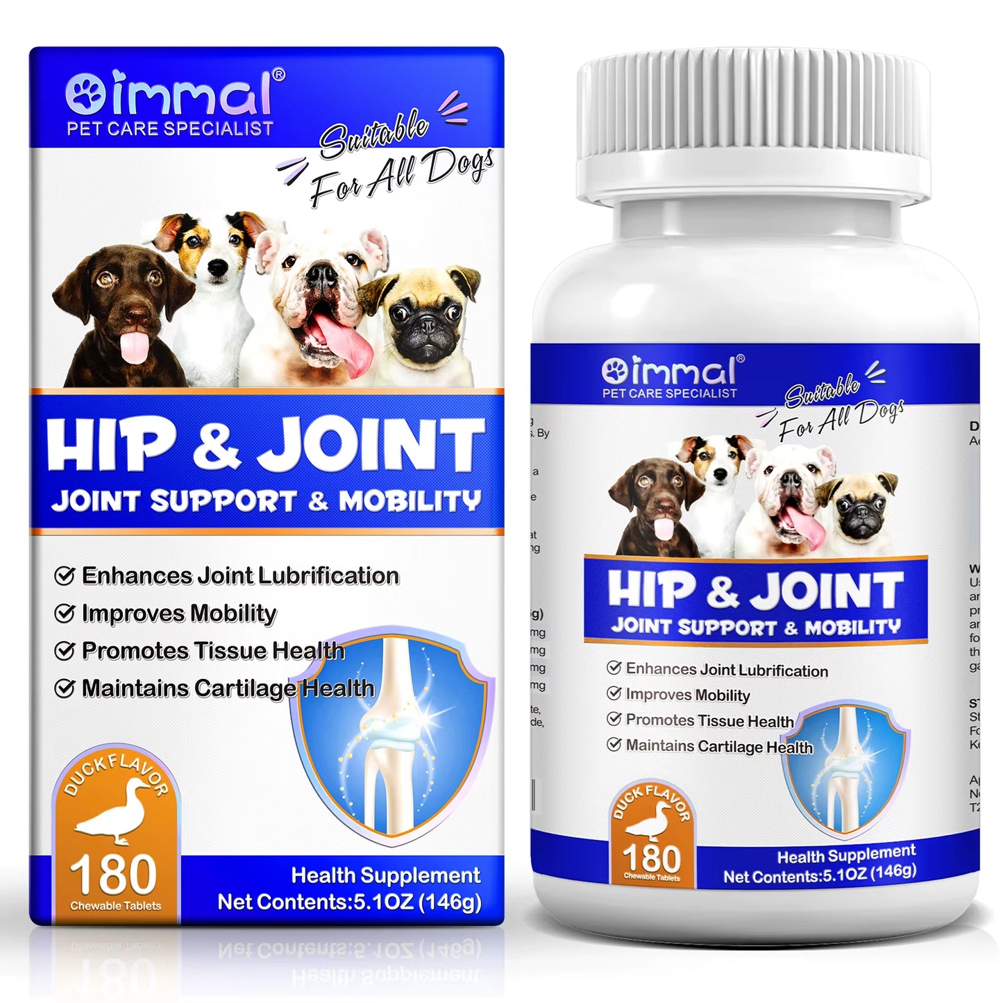 🐾 Hip & Joint Supplement for Dogs – Advanced Mobility & Flexibility Support
