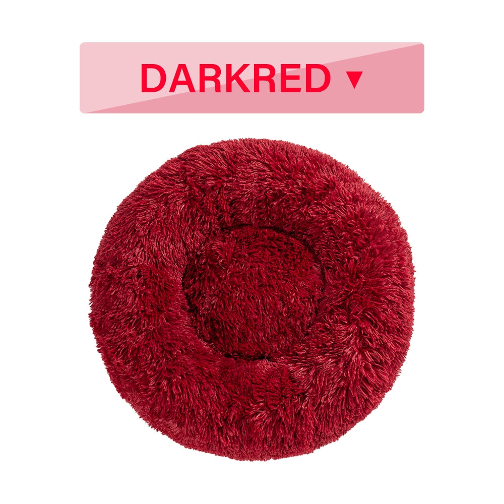 🐾 Luxury Plush Donut Dog Bed – Ultra-Soft, Calming Pet Cushion for Dogs & Cats