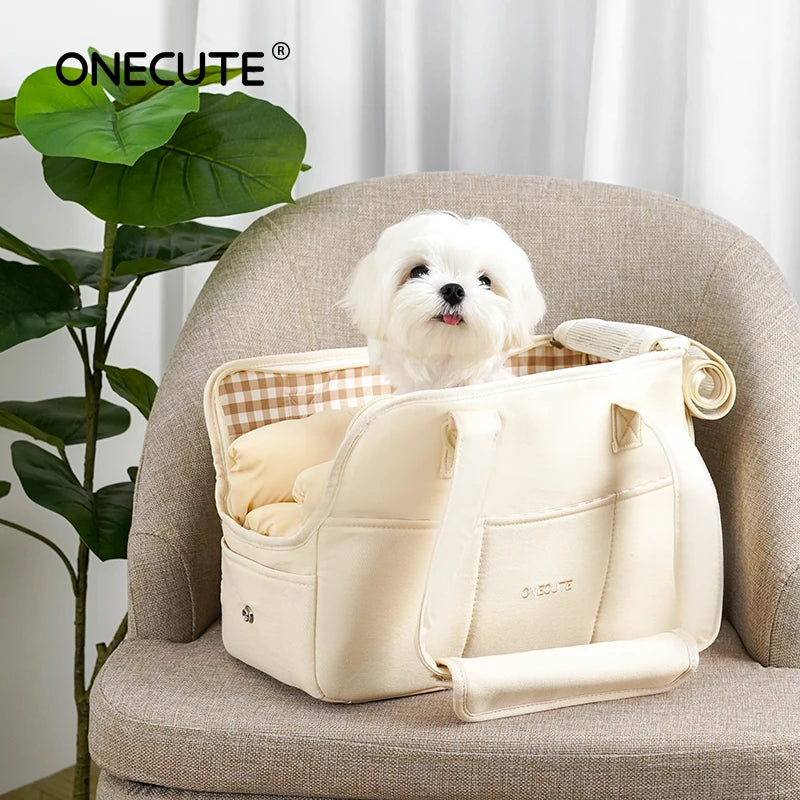 🐾 Portable Dog & Cat Shoulder Handbag – Stylish & Comfortable Pet Carrier for Small Dogs