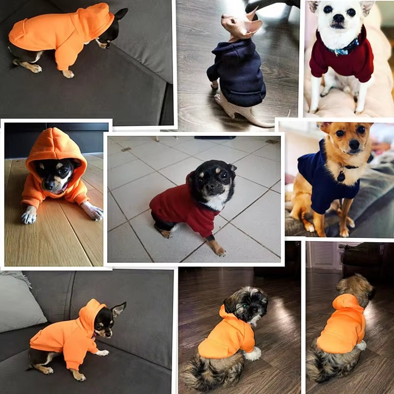 🐾 Warm & Stylish Pet Clothes for Small & Large Dogs – Cozy Hoodies & Winter Coats