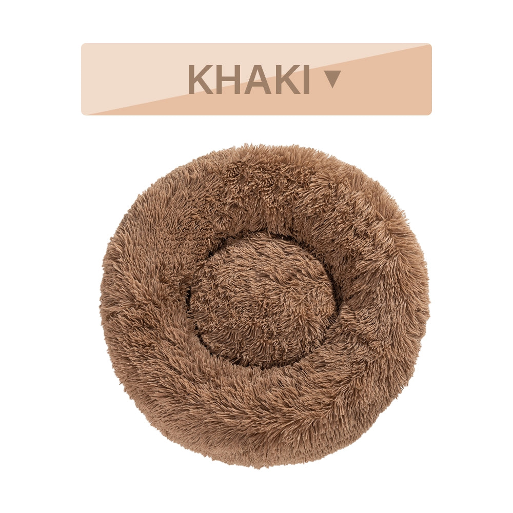 🐾 Luxury Plush Donut Dog Bed – Ultra-Soft, Calming Pet Cushion for Dogs & Cats