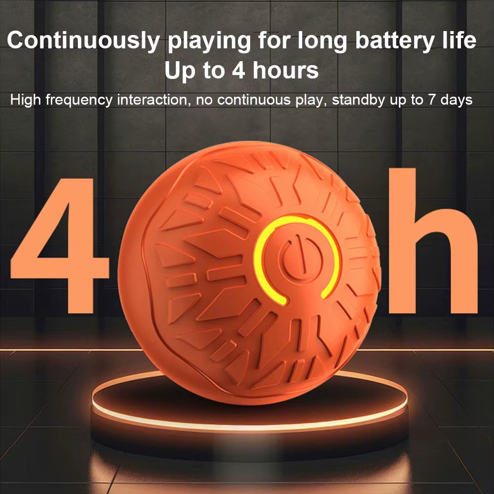 🐾 Electronic Interactive Dog Toy Ball – Smart USB Rechargeable Moving & Bouncing Pet Toy for Dogs & Cats
