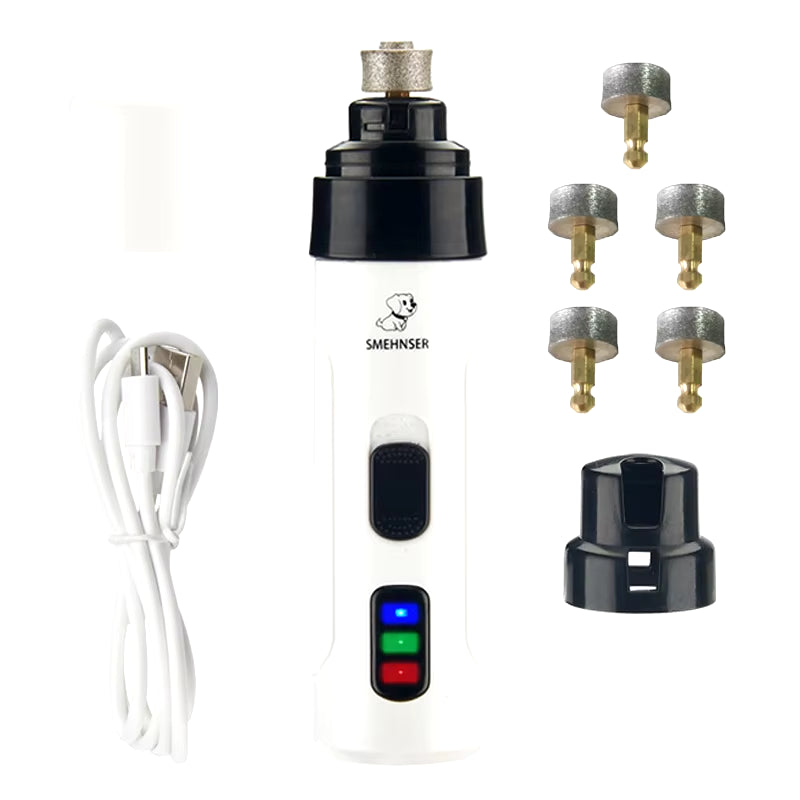 🐾 Rechargeable Dog Nail Grinder – Quiet, Safe & Professional Pet Nail Trimmer