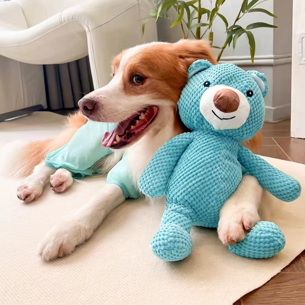 Large Squeaky Plush Dog Toy – Soft Chew Toy for Puppies & Big Dogs 🐶🎾