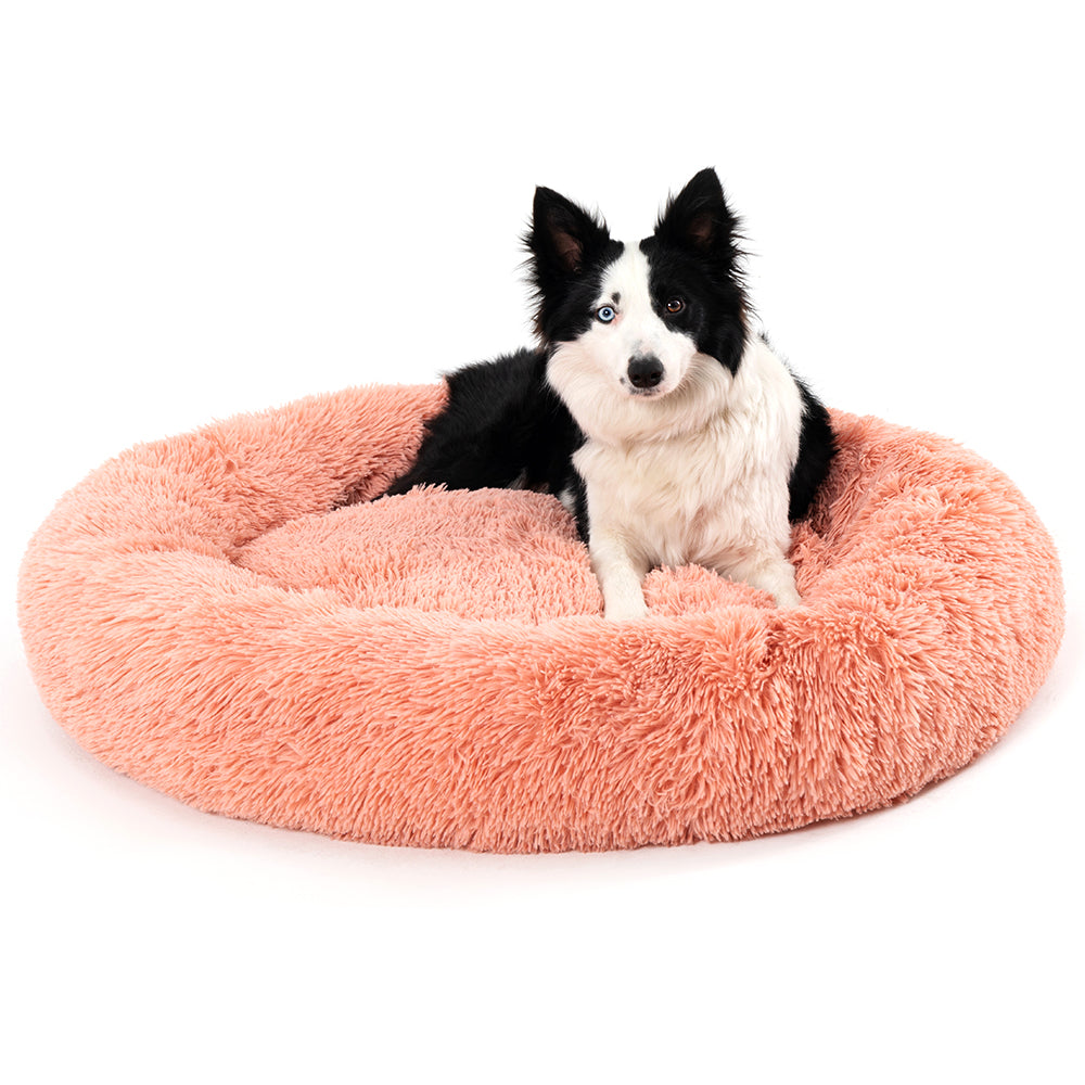 🐾 Luxury Plush Donut Dog Bed – Ultra-Soft, Calming Pet Cushion for Dogs & Cats
