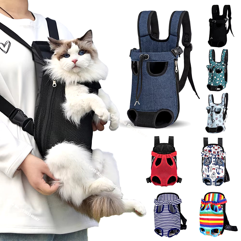 Adjustable Cat Carrier Backpack – Portable & Comfortable Pet Travel Bag for Outdoor Adventures 🎒🐱🐶
