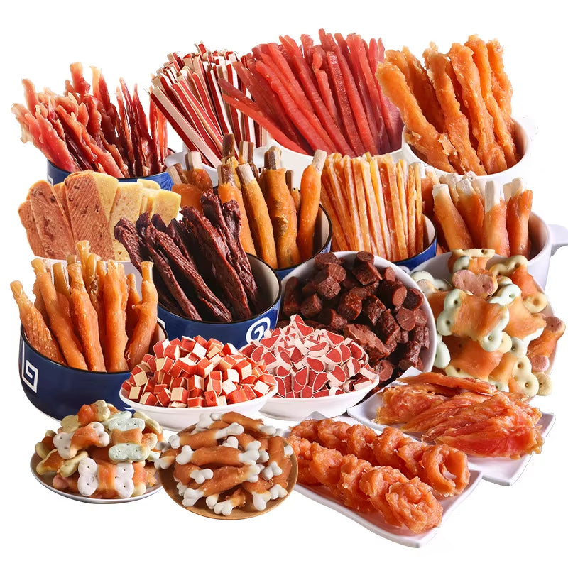 🐾 Pet Snacks – 110g High-Protein Training Treats & Teeth Grinding Sticks for Dogs