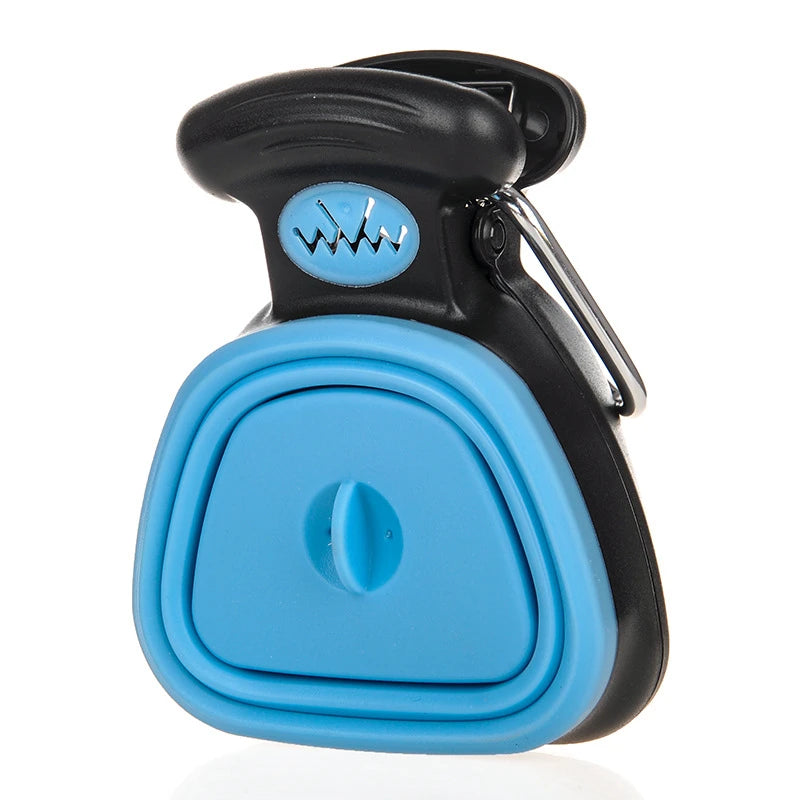 🐾 Foldable Dog Poop Scooper with Bag Dispenser – Hassle-Free Waste Cleanup!