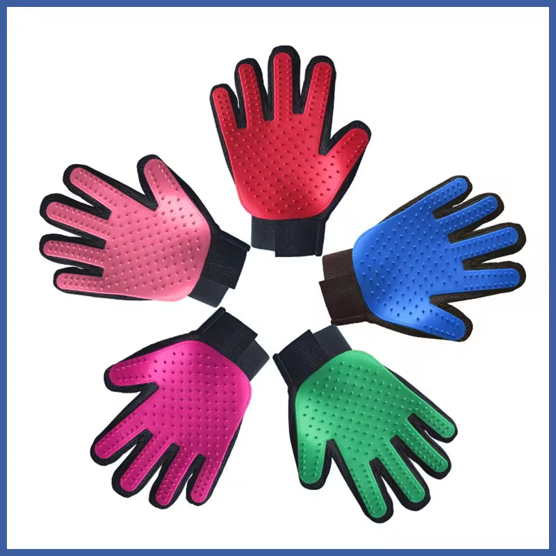 Silicone Pet Bath Brush & Massage Glove – Gentle Grooming for Cats & Dogs 🛁🐾