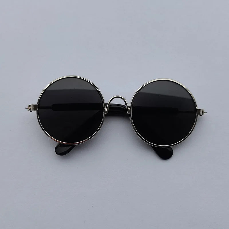 🐾 Vintage Round Cat & Dog Sunglasses – Stylish Reflective Eyewear for Petss