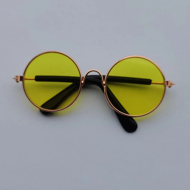 🐾 Vintage Round Cat & Dog Sunglasses – Stylish Reflective Eyewear for Petss