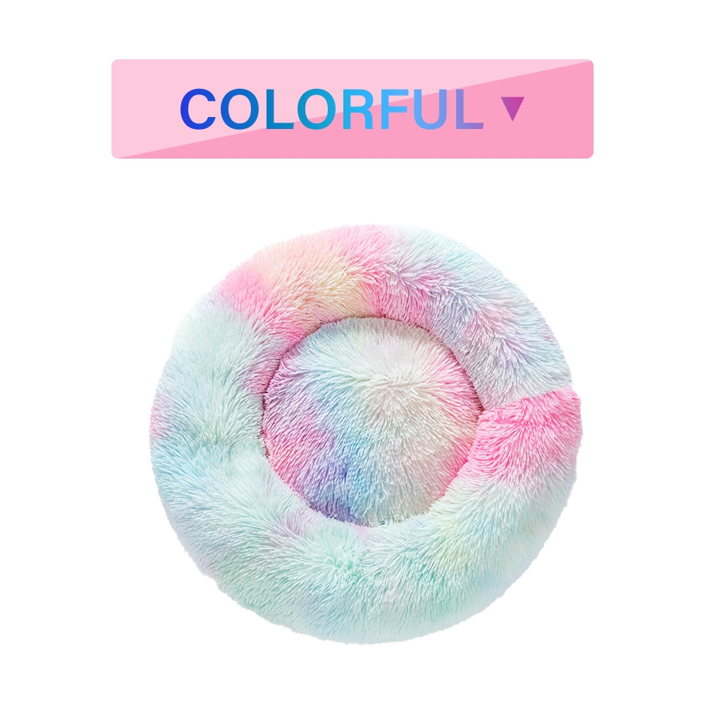 🐾 Luxury Plush Donut Dog Bed – Ultra-Soft, Calming Pet Cushion for Dogs & Cats