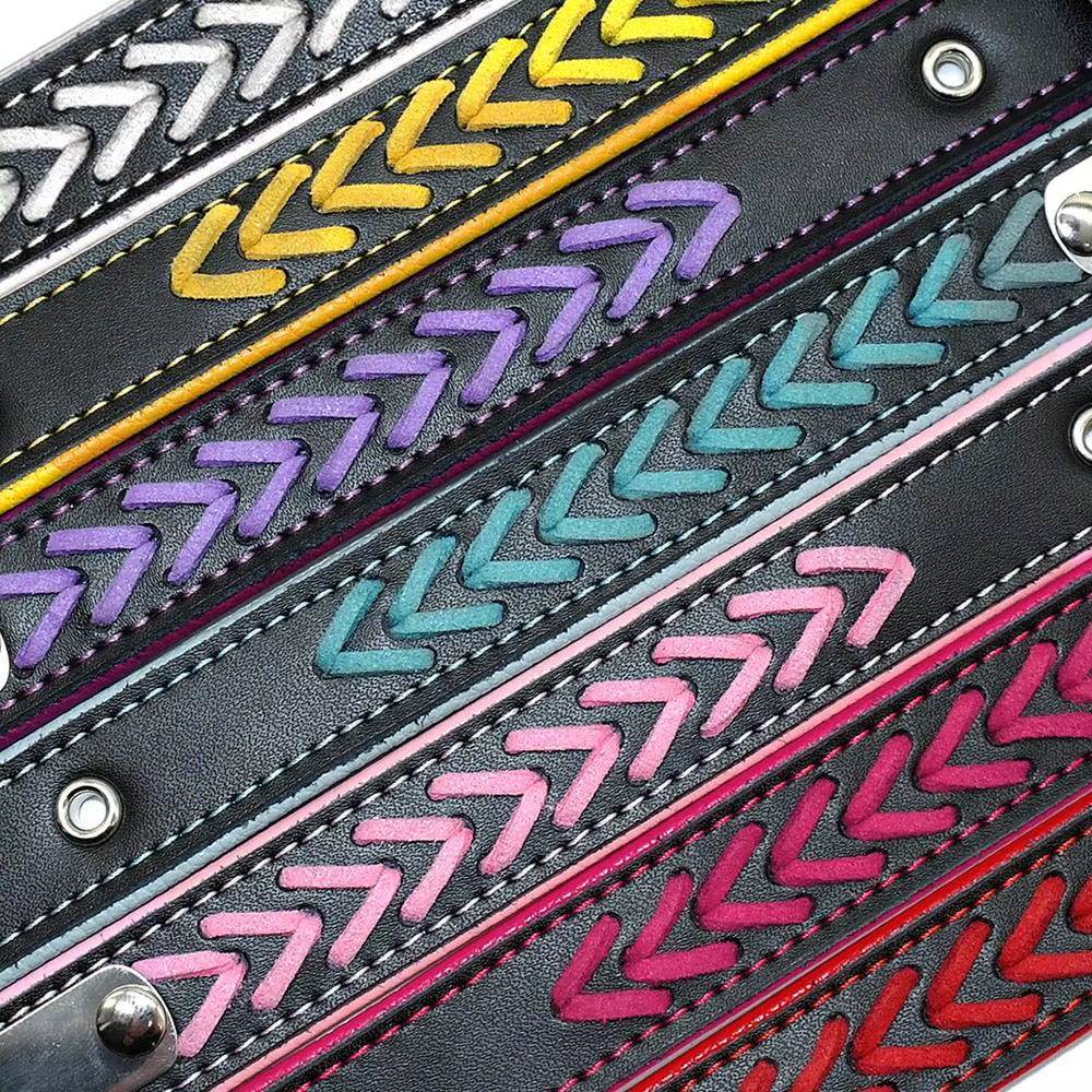 🐾 Personalized Engraved Leather Dog Collar – Custom Nameplate ID Tag for Small & Medium Pets