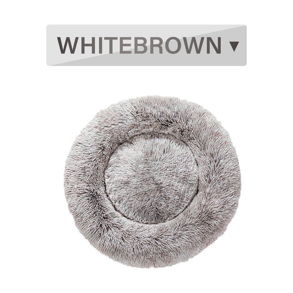 🐾 Luxury Plush Donut Dog Bed – Ultra-Soft, Calming Pet Cushion for Dogs & Cats