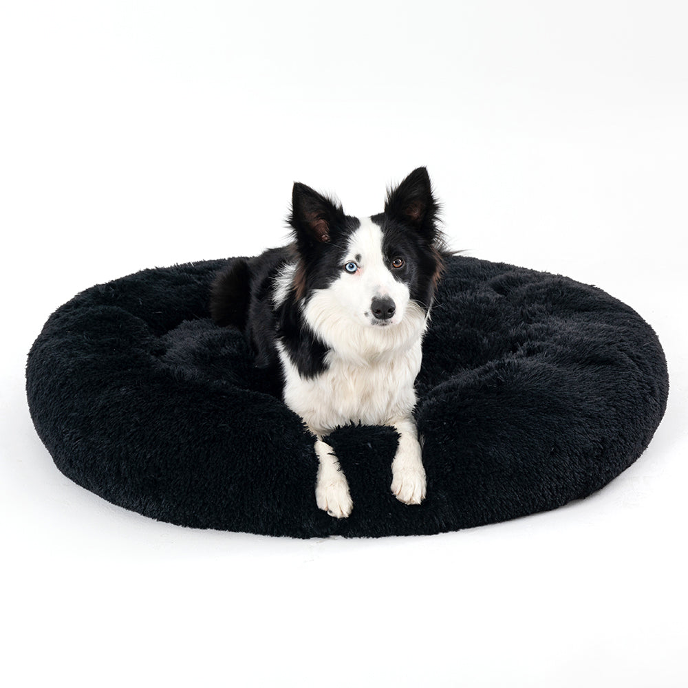🐾 Luxury Plush Donut Dog Bed – Ultra-Soft, Calming Pet Cushion for Dogs & Cats