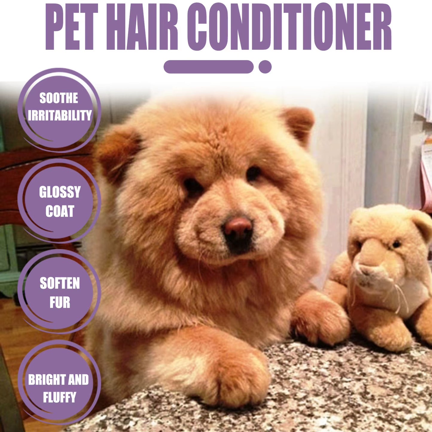 🐾 Pet Hair Conditioner – Gentle, Multifunctional Coat Care for Dogs & Cats (50m